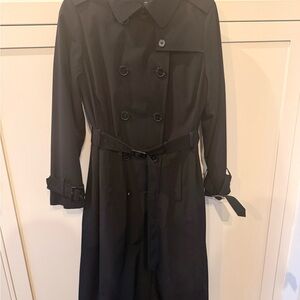 London Fog Black Trench Coat